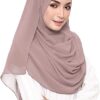 Solid Color Bubble Chiffon Scarf for Women Fashion Soft Hijab Long Scarf Wrap Scarves
