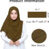 Army Color Bubble Chiffon Scarf for Women